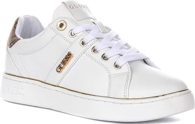 Produktbild von Guess Britz Sneakers für Damen in Weißgold – Größe 7 UK – 40 EU – 9,5 US / Weiß