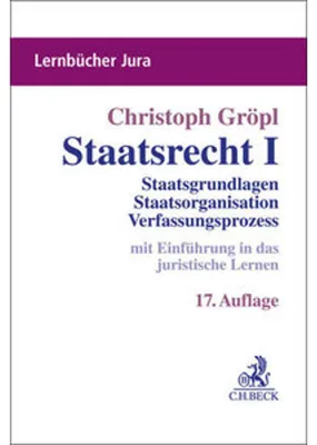 Produktbild von Staatsrecht I