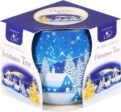Obrázek produktu pro Svíčka ve skle VÁNOČNÍ STROM vonná 100g