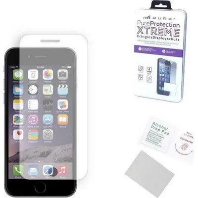 Zdjęcie produktu dla Ochraniacz ekranu PureProtection z prawdziwego szkła 0.33mm/9h dla Apple iPhone 6+ 6s Plus