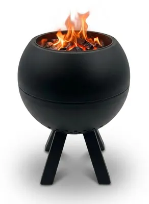 Produktbild von EdenOutdoor Feuerschale, Feuerstelle,Doppelwandig,Hitzebeständig,Raucharm (Schwarz)