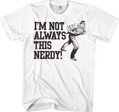 Immagine prodotto di Non sono sempre così nerd - Grande - Bianco