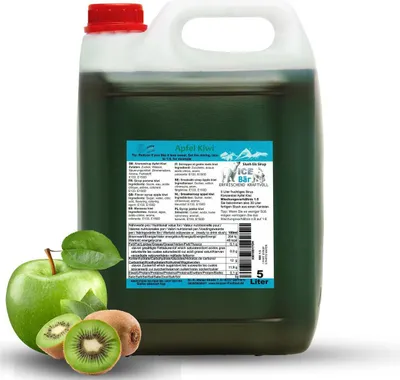 Produktbild von ICE BÄR Slush Sirup Konzentrat AZO FREI Apfel Kiwi 5 Liter