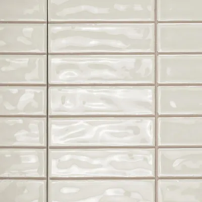 Produktbild von Fliese Manhattan Greige 20x20 VORGESCHNEIDET (2,5x10) Beige Glänzend | 20x20 VORGESCHNITTEN (2,5x10) | 1 m²/s