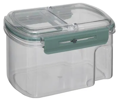Produktbild von Luftdichte Vorratsdose, 1,5 Liter, mit Datumsanzeige und Ausgießdeckel, Marke Five® - Transparent - Luftdicht | Mit Deckel | Stapelbar | BPA-frei