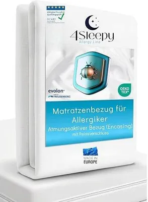 Zdjęcie produktu dla Pokrowiec na materac 90X200X20 przeciwroztoczowy dla alergików zmywalny