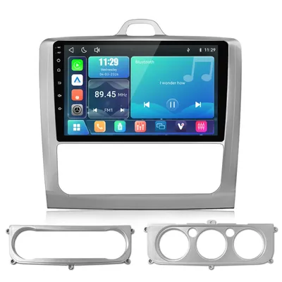 Immagine prodotto di Autoradio Hexinex da 9" con sistema Linux, compatibile con Apple CarPlay, plug & play per Ford Focus MK2 (2004-2011), con Wi-Fi, Bluetooth, USB e controllo da volante