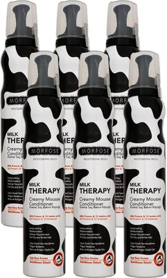 Produktbild von Morfose Reach Milk Therapy Creamy Mousse 6 x 200 ml Conditioner Set