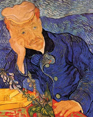 Produktbild von Vincent Van Gogh Kunstdruck Bild - Bildnis Von Doktor Gachet, 1890 (50 x 40 cm)