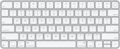 Produktbild von Magic Keyboard mit Touch ID (silber/weiß, UK-Layout, für Mac Modelle mit Apple Chip)