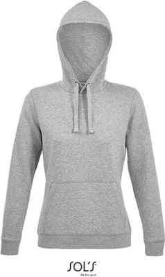 Produktbild von SOLs 03103 | Damen Sweat WomenŽs Hooded Sweatshirt Spencer - Farbe: Heather Grey Melange - Größe: M