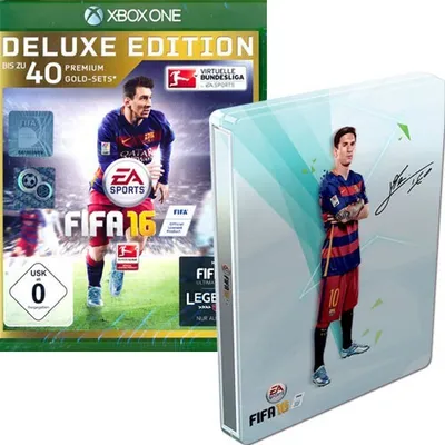 Produktbild von FIFA 16 Deluxe Edition für Xbox One mit Steelbook (Gold-Sets abgelaufen)
