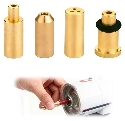 4-in-1 Messing Gas-Nachfülladapter für Feuerzeuge, 4 Stück
