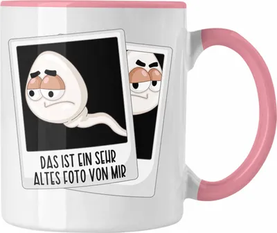 Produktbild von Trendation - Funny Spruch Tasse Fun Coole Männer Witzig Lustig Herren Sprüche Spermium Geschenk Männer (Rosa)