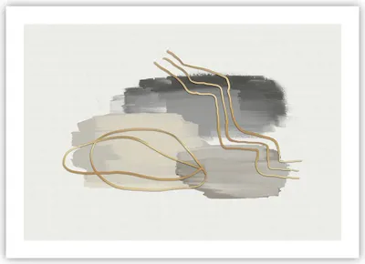 Produktbild von Poster - Poster ohne Rahmen - Abstraktion Stück Gold - 70x50 cm - Wand Bild - Wanddeko - Wandbilder - Kunstposter - Wandposter - Bilder - Kunstdruck - Wanddekoration - Wandbild - P2XAA70x50-4149
