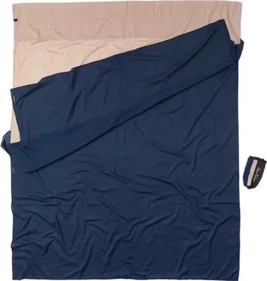 Produktbild von Cocoon Ägyptisches Baumwoll-reiselaken Doppelgröße Blau 220 x 176 cm Blau 220 x 176 cm