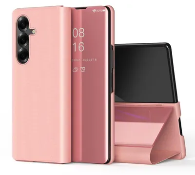 Obrázek produktu pro Pro Samsung Galaxy Z Fold7 5G View Mirror Mobile Phone Smart Cover Wake UP Function Case Pink