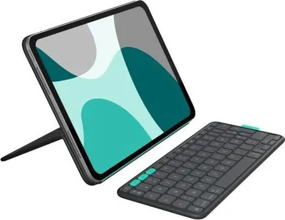 Image de Étui Clavier Logitech Flip Folio pour iPad Pro 11 pouces (M4, M5), iPad Air 11 pouces (M2, M3), iPad Air (5e génération), Graphite