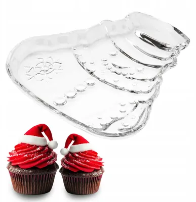 Produktbild von Altom Design Bałwan Glasschale Weihnachtlicher Servierteller 16,5 cm