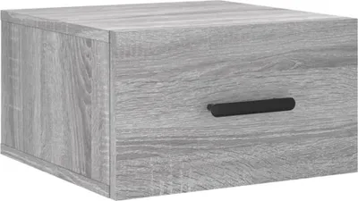 Produktbild von vidaXL Wand-Nachttisch Grau Sonoma 35x35x20 cm