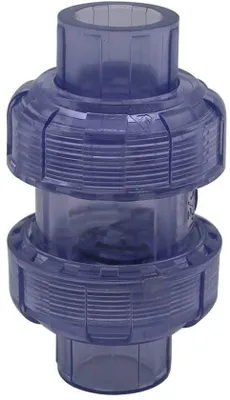 Obrázek produktu pro PVC zpětná klapka 25 mm - průhledná - vodotěsná - podlahová klapka - zpětný ventil