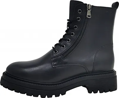 Image de Geox Iridea Bottines Femme Bottes à lacets Noir Loisirs, Taille:38 EU
