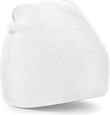 Obrázek produktu pro Beechfield Beanie zimní čepice - bílá - teplá pletená čepice - dospělí - 100 % polyakryl