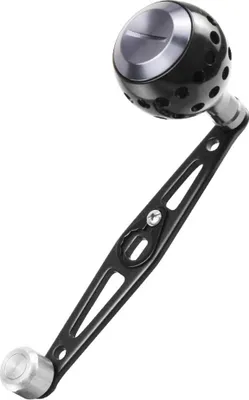 Produktbild von Einzelner schaukelnder Angelrollenknopf, Angelruten-Tropfradgriff, Köderwurfgerät, Kipphebel aus Aluminiumlegierung 8 * 5 Löcher, schwarz