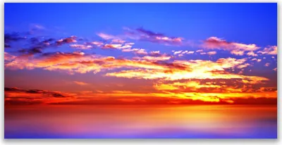 Produktbild von Acrylglasbilder 120x60 Wandbild Druck Himmel Wolken Meer Landschaft