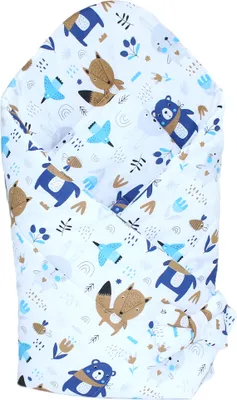 Produktbild von Babyhörnchen, Babynest, Schlafsack Steckkissen Pucktuch Einschlagdecke - D11 - Waldtiere