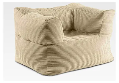 Produktbild von Modularer Sitzsack Sessel Cord 400 L für modulares Sofa | ideales Ergänzung zu Pouf Hocker | EPS-Perlen Sitzsack mit Füllung | waschbares Indoor Lounge Sitzkissen für Wohnzimmer, Schlafzimmer und mehr.