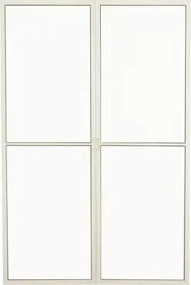 Image de Palram - Canopia porte-moustiquaire pour jardin d'hiver froid Sanremo blanc 137x205 cm