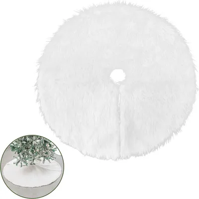 Immagine prodotto di TolleTour coperta per albero coperta per albero di Natale Ø 90 cm, bianco Bianco - coperta per albero di Natale coperta per albero di Natale, albero di Natale