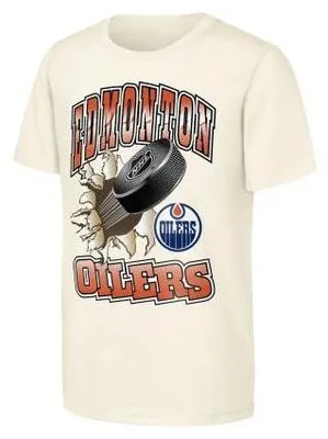 Immagine prodotto di OUTERSTUFF, maglietta "Breakout" dei Oilers, colore: Nätur, taglia: M (10-12 anni)
