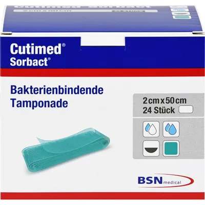 Zdjęcie produktu dla Cutimed Sorbact Tamponady 2x50 cm 24 szt