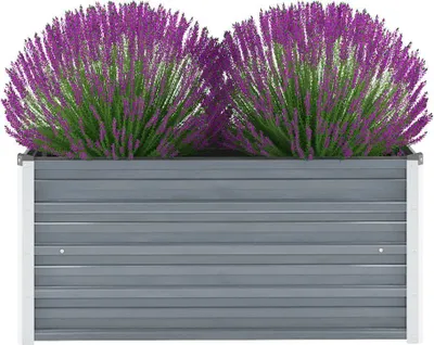 Produktbild von vidaXL Garten-Hochbeet Verzinkter Stahl 100x40x45 cm Grau