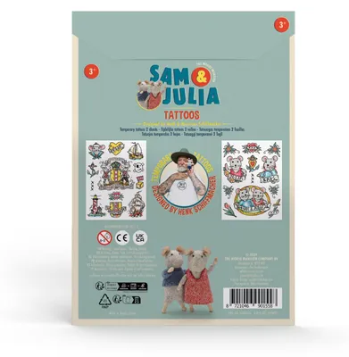 Produktbild von Het Muizenhuis Tattoo-Sticker Sam und Julia - Spielzeug Tattoos