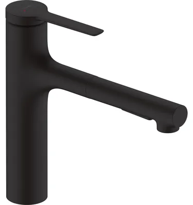 Obrázek produktu pro Dřezová baterie Hansgrohe 160 Zesis M33 vytahovací výtok 2jet matná černá, 74801670