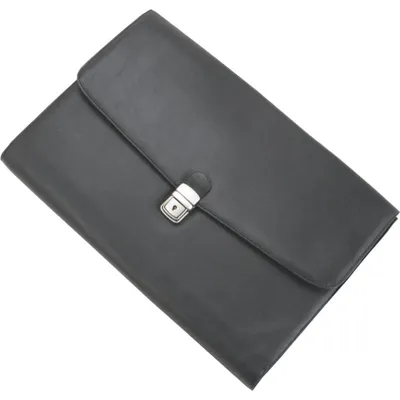Imagen del producto de Alassio 41016. Fundas para carpetas "UDINE". Cuero negro (T)