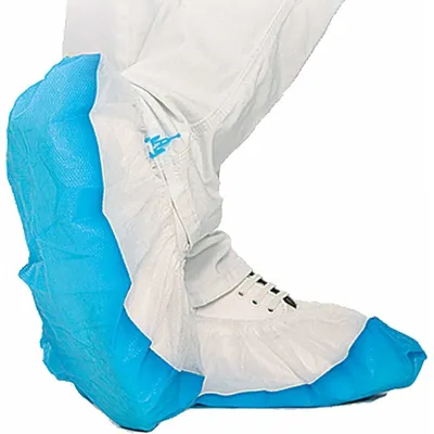 Image de Hygostar 2860H Überschuhe für Hygomat weiß/blau PP/CPE 70 Stk./Pack