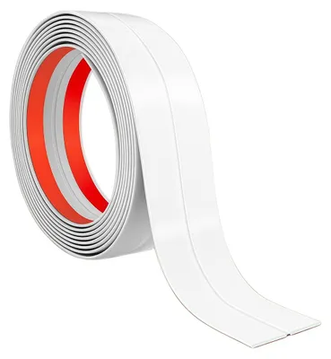 Eckenschutzleiste aus Kunststoff, selbstklebend, 4 cm × 3 m, weiß