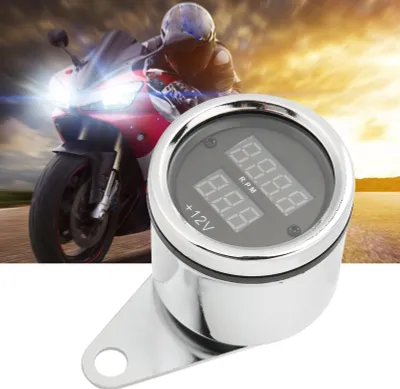Obrázek produktu pro 12V tachometr pro motocykly Vysoce přesný tachometr Univerzální tachometr pro motocykly