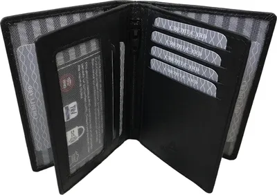 Produktbild von Kreditkartenasche, Leder, schwarz