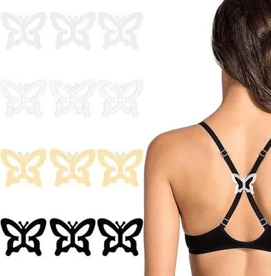 Productafbeelding van BH-verstelbare bandclips - Antislip - Ideaal voor rugbandjes - Dames - 12 stuks