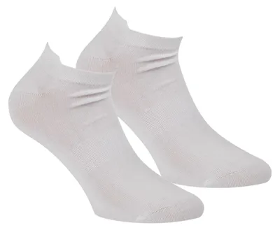 Produktbild von Boru Bamboo Bambus-Sneakersocken mit Fersenlasche, 12 Paar, Weiß, Größe 31-35