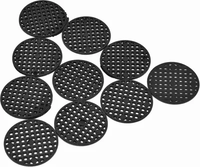 Obrázok produktu pre 10 kusov záhradných kvetináčov perforovaná mriežka podložka pod kvetináč bonsaj zemná mriežka (4,5 cm)