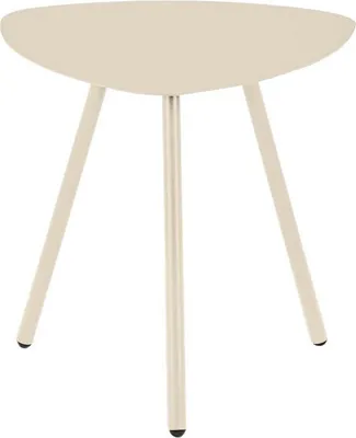 Produktbild von M2 Kollektion Beistelltisch Mira 2 Modern Outdoorfähig Dreieckig 50x50x50 cm, Farbe:Cremeweiß
