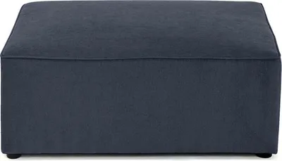 Image de Best Mobilier Topaze - pouf - en tissu , Bleu