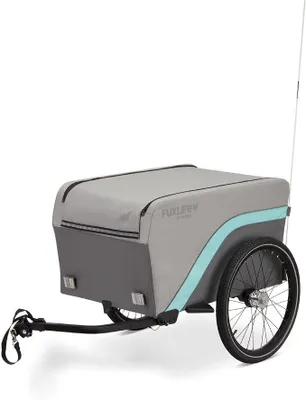 Obrázok produktu pre Prívesný vozík na bicykel FX-LA120, sivý - 2 v 1, skladací - Prívesný vozík s objemom 120 litrov a nosnosťou 47,8 kg - Objem 120 litrov - Vhodný ako prívesný vozík na bicykel alebo ako ručný vozík na každodenné použitie