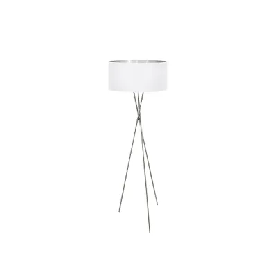 Produktbild von EGLO Fondachelli, Nickel, Silber, Weiß, Schlafzimmer, Wohnzimmer, Stoff, Stahl, II, E27, AC